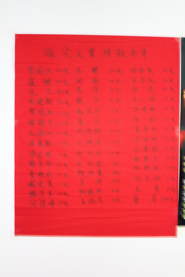 保定飞天俱乐部赈灾义赛的捐款名单